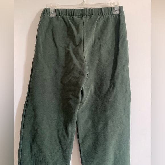 Brandy Melville Green Jogger Track Pants Elastic Waist - Picture 8 of 9
